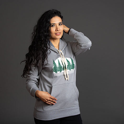 Women Femme Hoodie Foret boreale boreal forest
