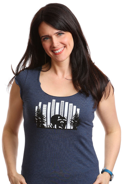 Camiseta Mapache para mujer — Bambú