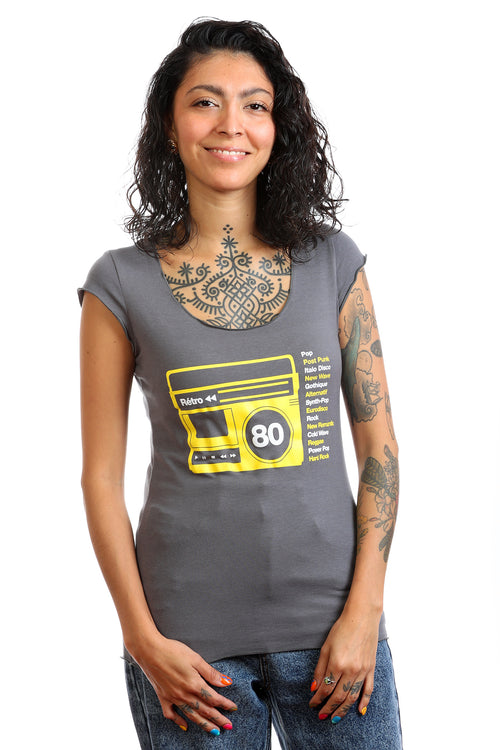 T-shirt Rétro 80 pour femmes — Bambou