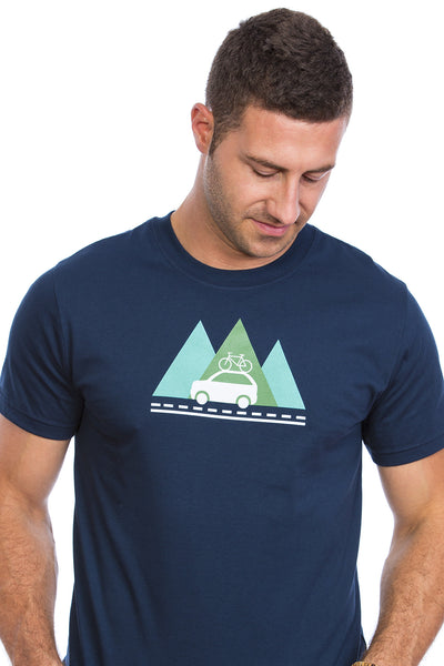 Outdoor Plein air camping T-shirt Velo Bicycle Car Adventure Aventure