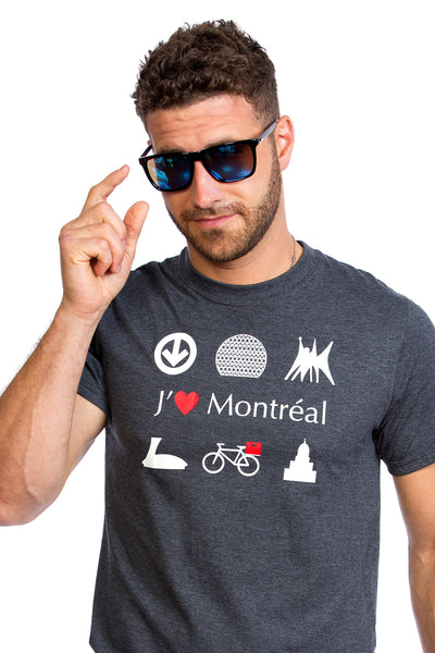 I Love Montreal Gray Organic PLB Biosphere Bicycle Bike MTL JTM Cool