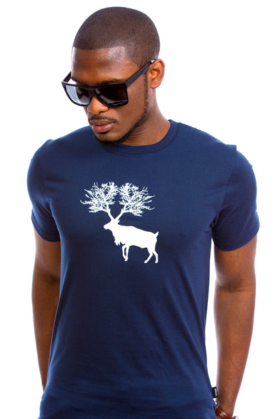 Caribou T-Shirts for Men Navy