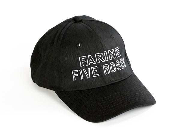 Casquette noire de PLB Design Farine Five Roses