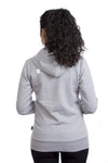 Women hoodie kangourou femme gris pale gray back dos