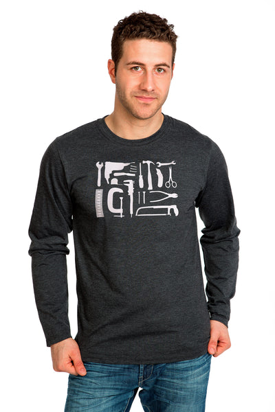 Langärmliges T-Shirt Werkzeuge für Herren — Bio-Baumwolle
