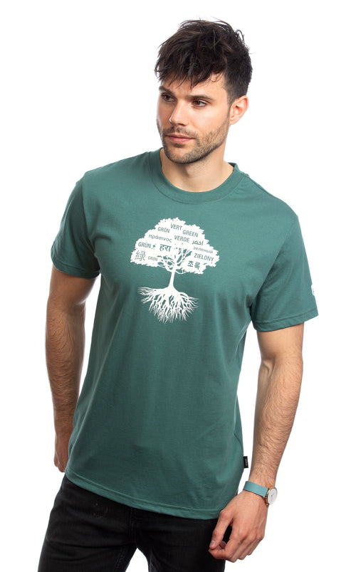 Men’s Green Tree T-shirt — Organic cotton — Sale