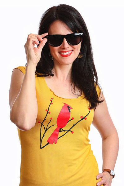 Damen-Cardinal-T-Shirt – Bambus