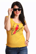 Camiseta Cardenal para mujer — Bambú