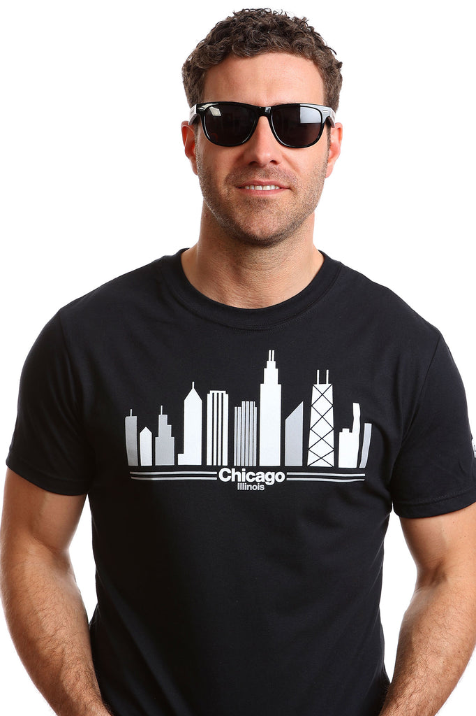 T-shirt Chicago pour hommes — Coton bio