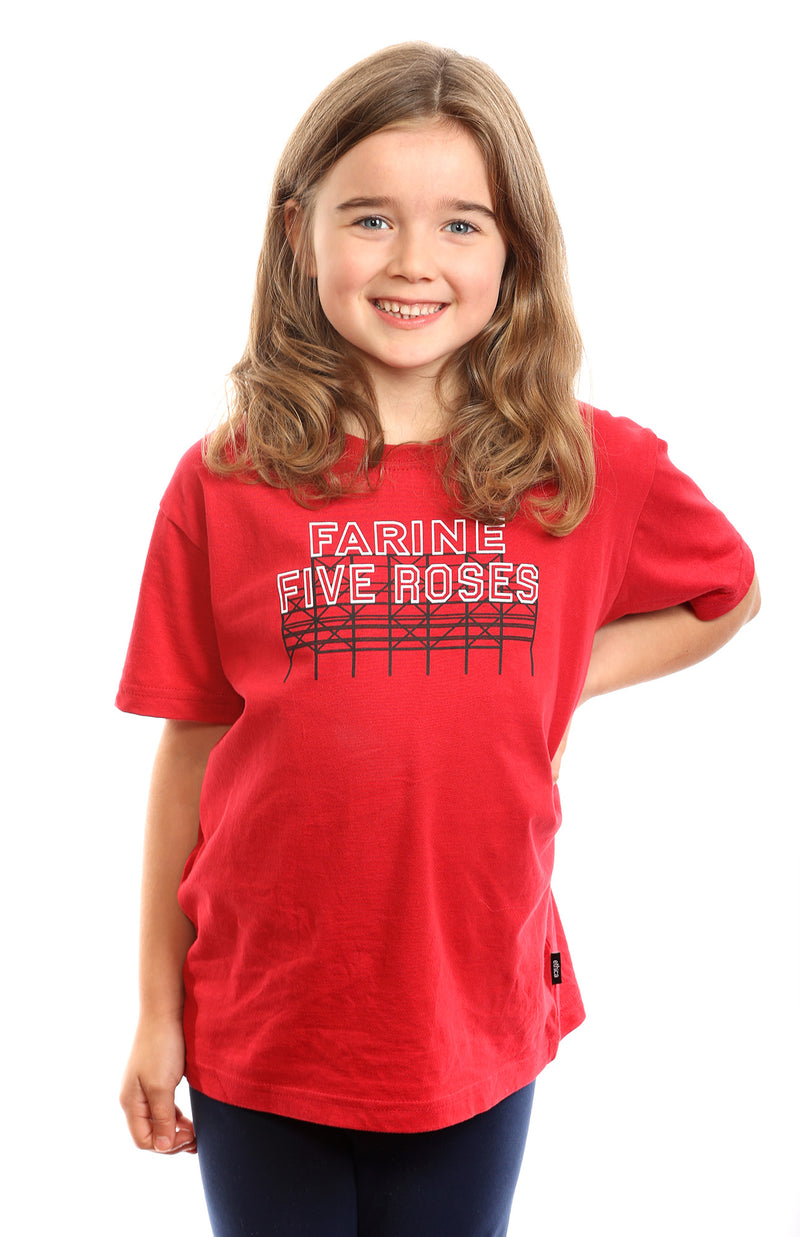 Camiseta Farine Five Roses para niños — Algodón orgánico