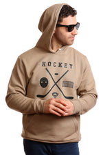 Kangourou (hoodie) Hockey pour hommes — Coton ouaté — Coton bio