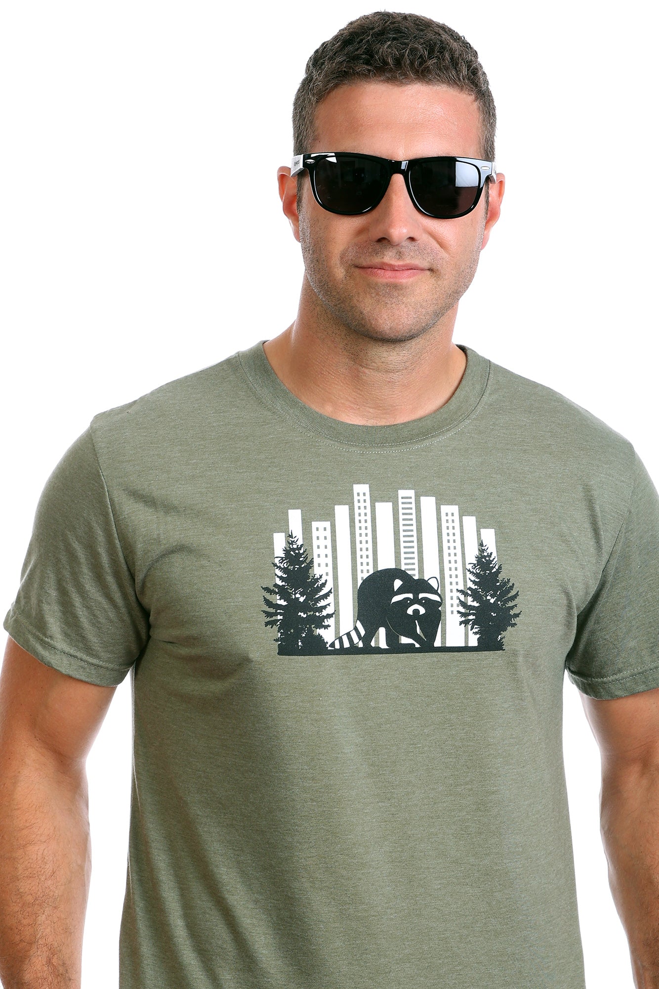 Men's Raccoon T-shirt - Organic cotton made in Canada by PLB Store ...
