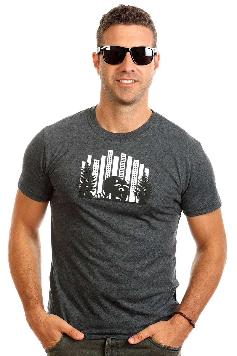 Waschbär-T-Shirt für Herren – Bio-Baumwolle