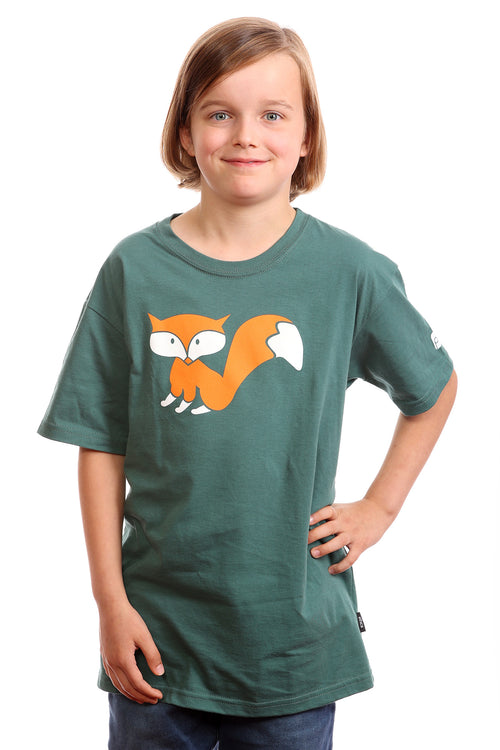 Camiseta Fox para niños — Algodón orgánico