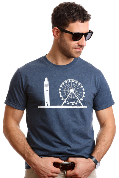 T-shirt Vieux-Port de Montréal pour hommes — Coton bio