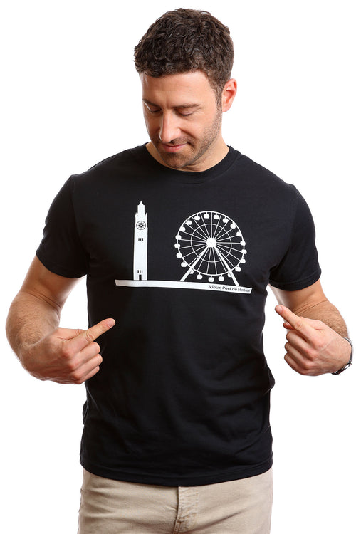 T-shirt Vieux-Port de Montréal pour hommes — Coton bio