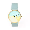 Mirage Leather Women’s Watch — Turquoise — 36 mm