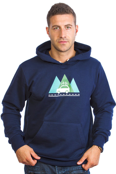 Outdoor Aventure adventure plein air hoodie hoody hoodies Men Father Gift Blue Navy marine long sleeve manche longue kangourou sweater