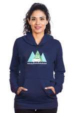 Outdoor Aventure adventure plein air T-shirt Women Mother Gift Blue Navy hoodie hoody marine tree fire camp femme