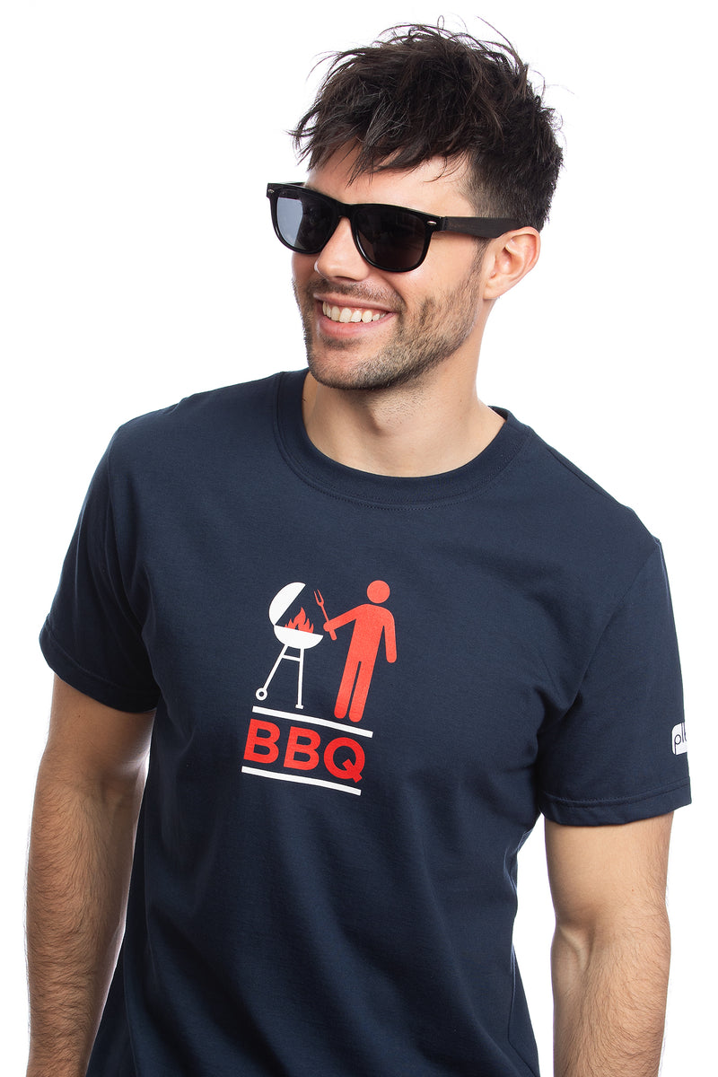 BBQ T-shirt Organic cotton PLB navy blue