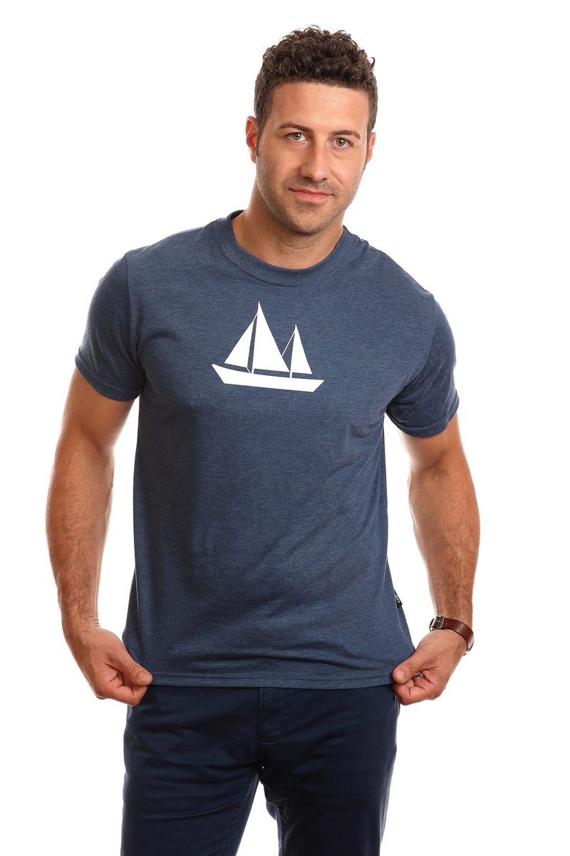 Men’s Sailing Boat T-shirt — Organic cotton