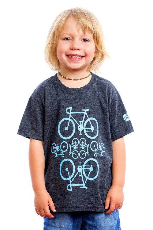 Kids Bicycles Shirt Graphic Tee Tshirt | Montreal, Canada Vélo Bicyclette Bicicleta Playera camiseta nino enfant