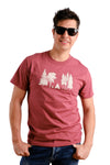 Camiseta Cámping para hombre — Algodón orgánico
