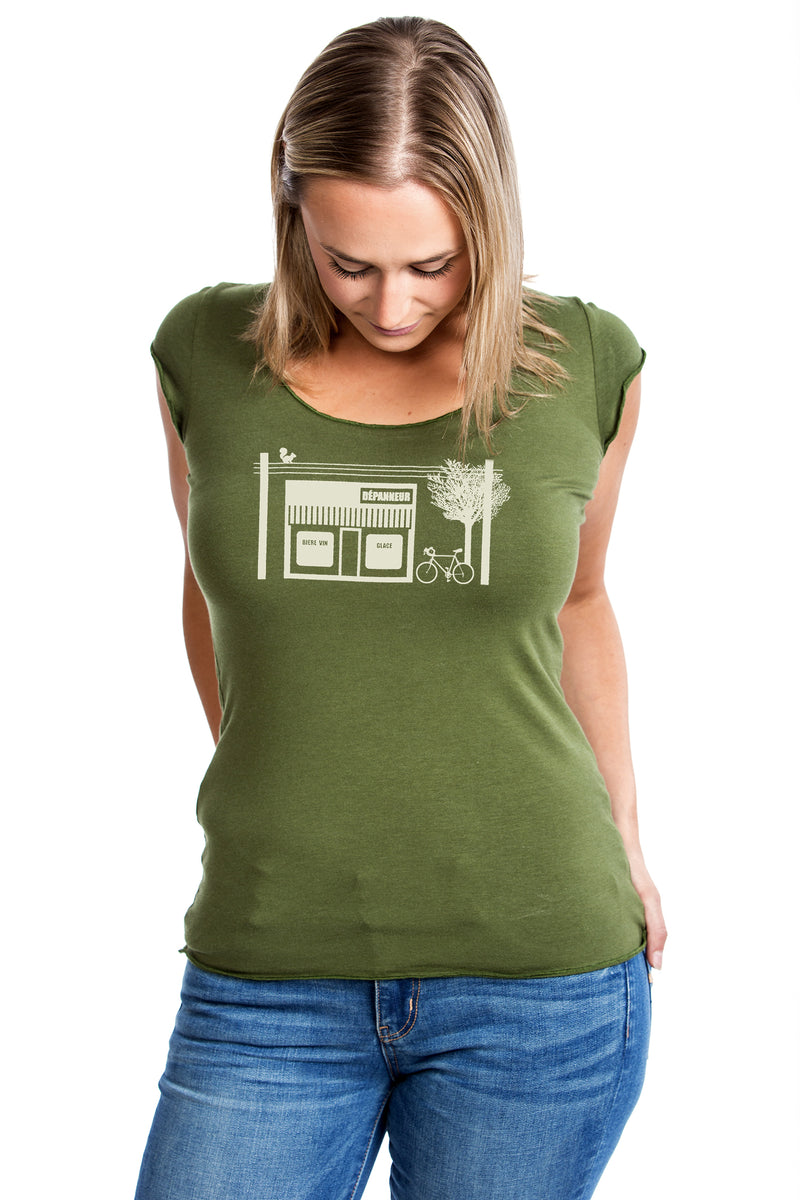 Camiseta Depanneur para mujer — Bambú