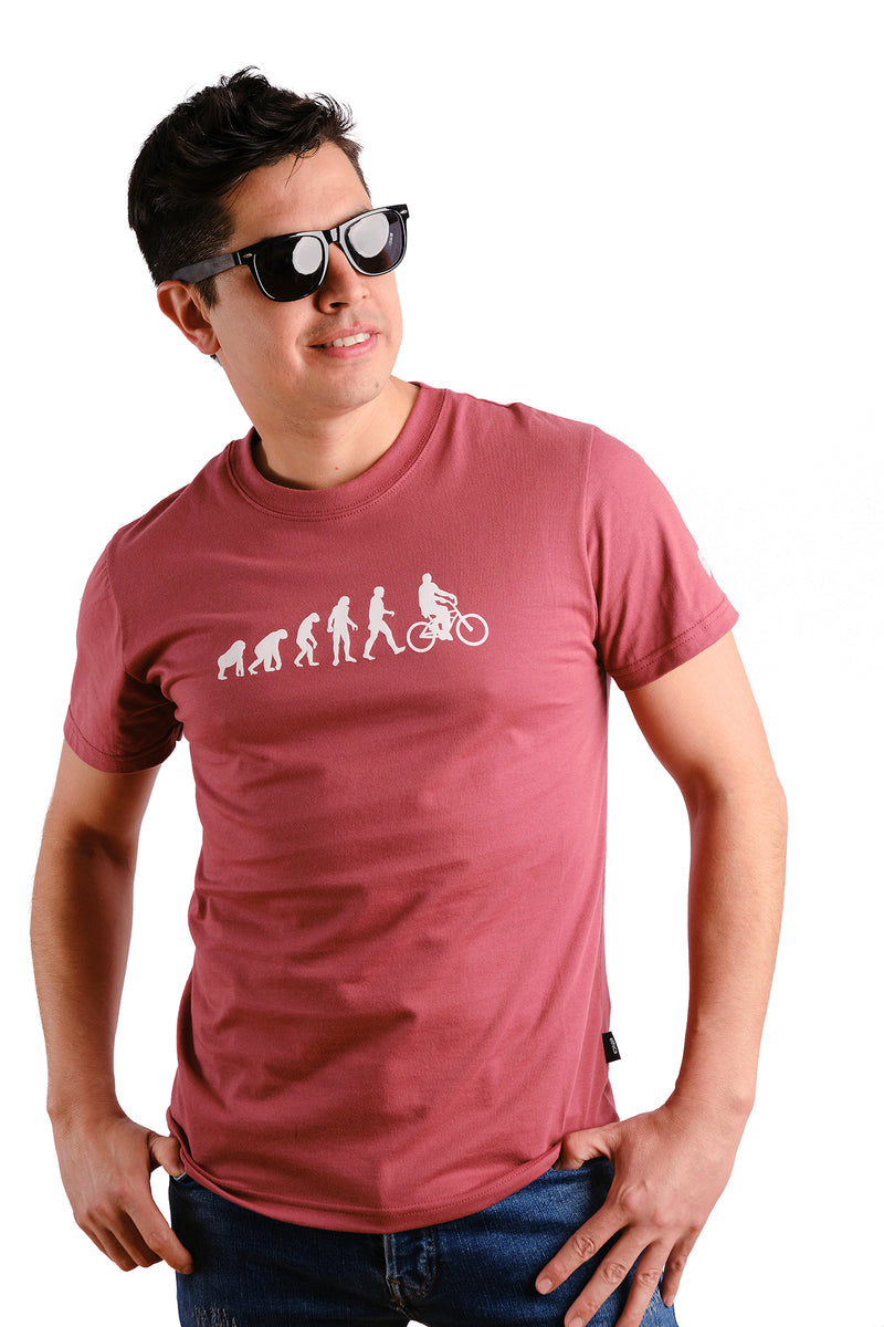 Camiseta Evolución para hombre — Algodón orgánico