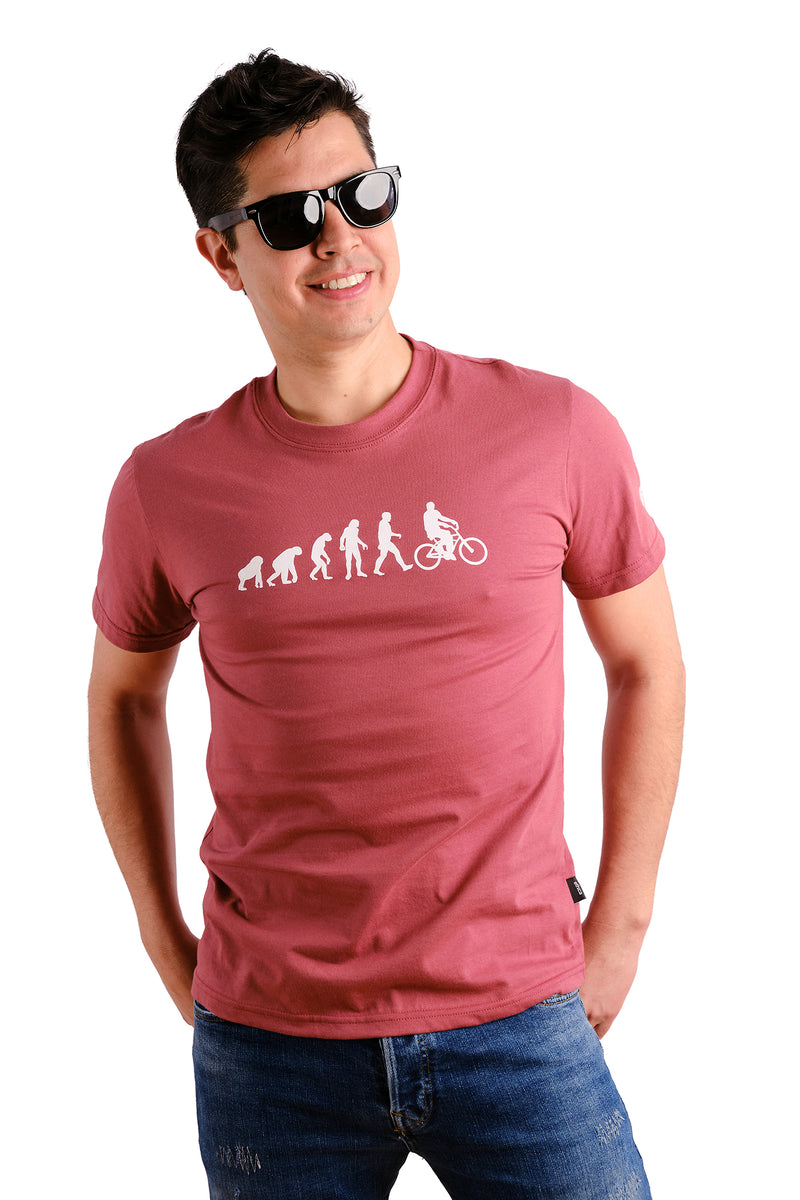 メンズ エボリューション Tシャツ — オーガニックコットン