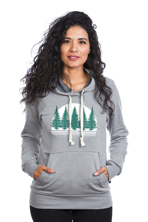 Boreal Forest Hoodie Hoody Women femme kangourou coton ouate PLB fashion mode quebec local comfortable