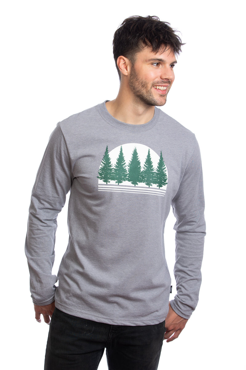 Long sleeve manches longues boreal forest trees foret boreale arbres sapins