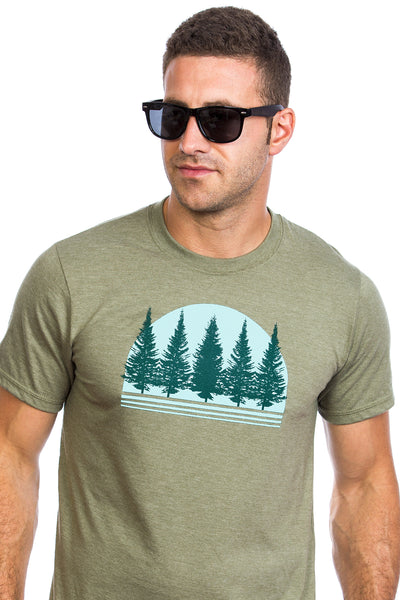 Boreal Forest T-Shirt für Herren — Bio-Baumwolle