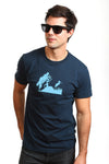 Reiher-T-Shirt für Herren — Bio-Baumwolle