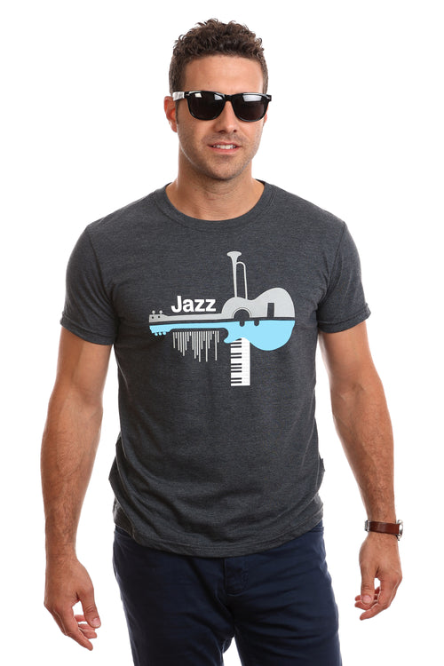 Herren-Jazz-T-Shirt — Bio-Baumwolle