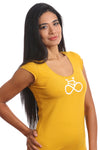 Camiseta Bicicleta infinito para mujer — Bambú