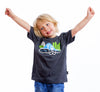Kids Cool Montreal Organic Shirt Graphic Tee Tshirt | Montreal, Canada Gray Gris