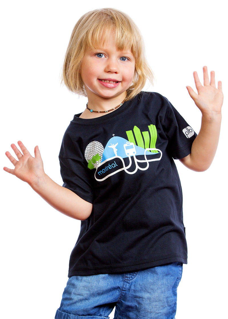PLB Kids Montreal T-shirt, Organic Shirt Graphic Tee Tshirt PLB Design