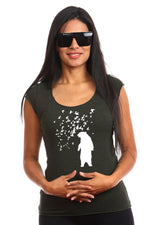 Camiseta Bear para mujer — Bambú