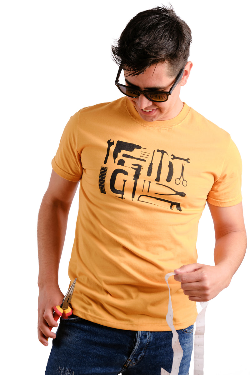 Outils T-shirt Jaune Yellow Moutarde Mustard Tool Tools