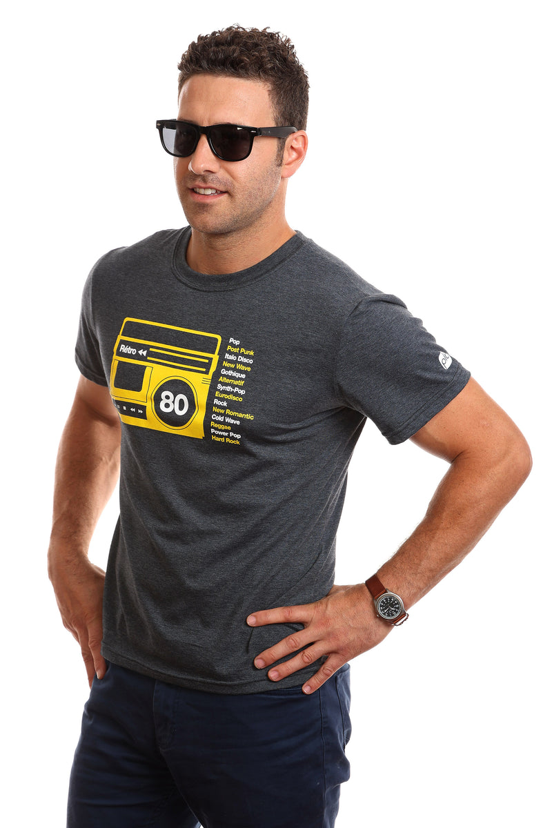 T-shirt Rétro 80 pour hommes — Coton bio