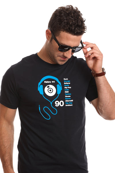 90er-Jahre-Retro-T-Shirt für Herren — Bio-Baumwolle