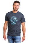 bicycle mens t-shirt gray gris cool design plb