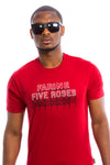 Mens Farine Five Roses T-shirt - Red - Organic - Montreal - Canada