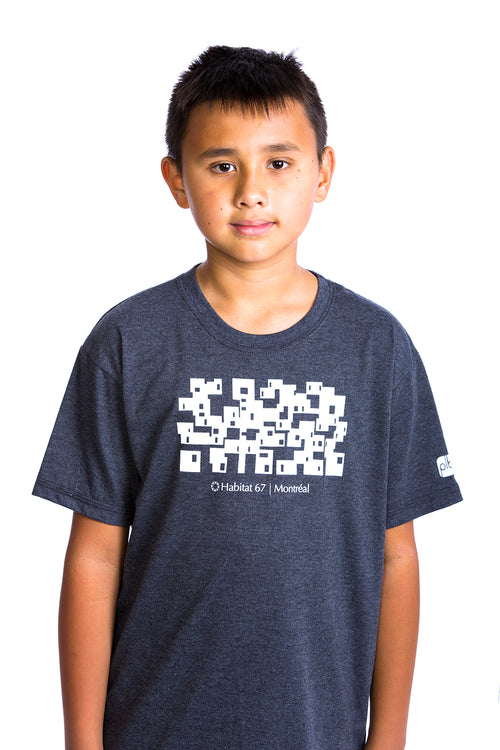 Kids Habitat 67 Shirt Graphic Tee Tshirt | Montreal, Canada Gray Gris
