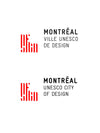 Montreal Ville Unesco de design Unesco city of design logo designer code souvenir