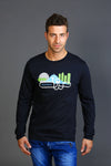 MTL Long sleeve Montreal black T-shirt made in Canada with Organic Cotton