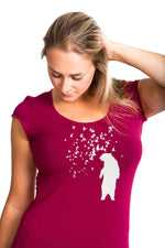 女性用ベア T シャツ — バンブー