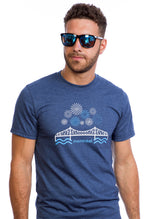 T-shirt Pont Jacques-Cartier  | Fireworks | Montreal | Organic | Awesome