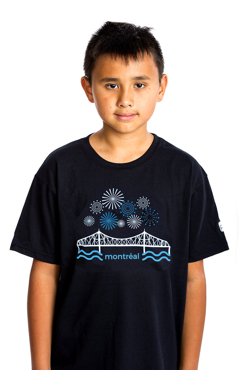 Kinder Jacques-Cartier Brücke T-Shirt — Bio-Baumwolle